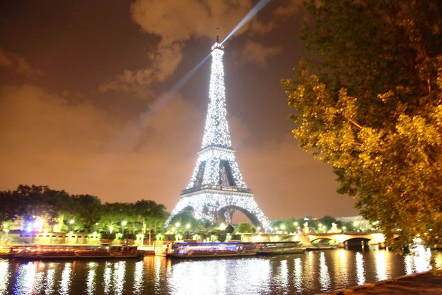 Free Eiffel Tower Photo Night Photography Sparcle
